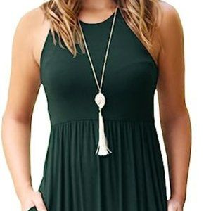 GRECERELLE Sleeveless Racerback Maxi Dress